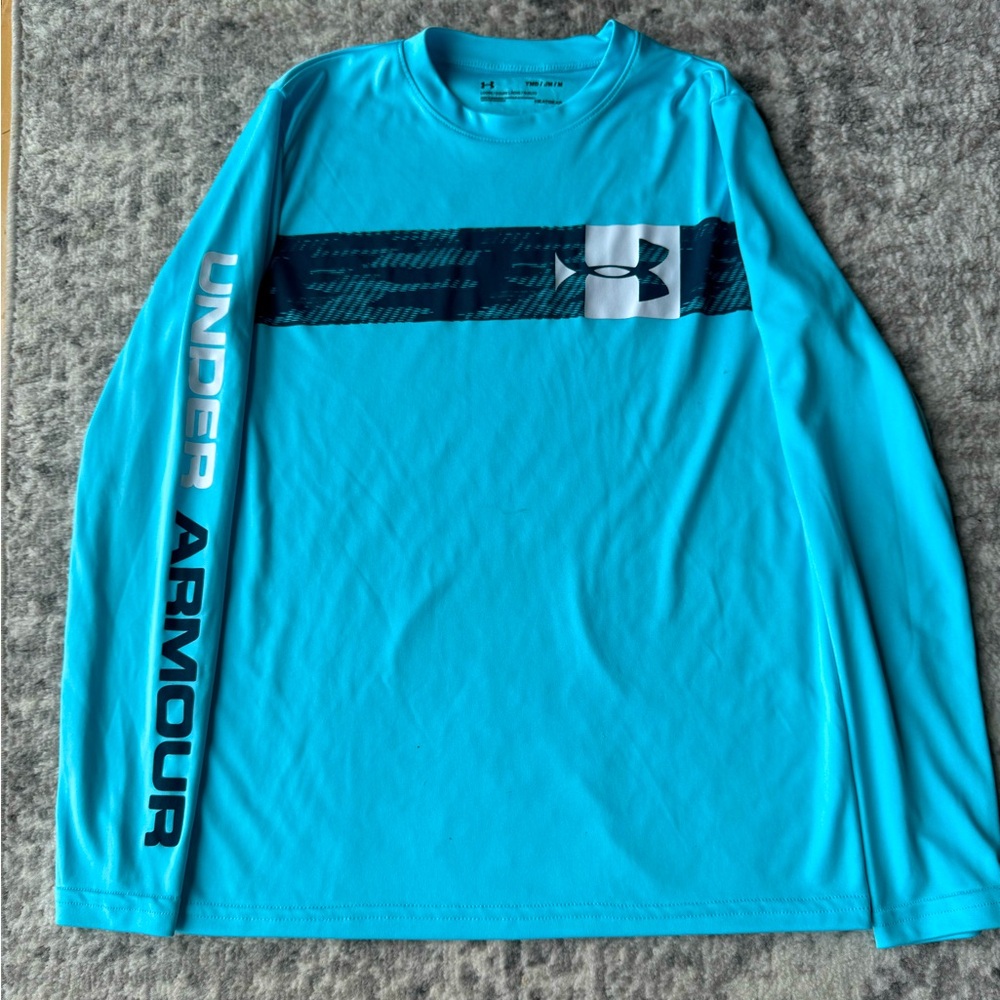 Under Armour blue long sleeve shirt - size youth medium - NWOT
